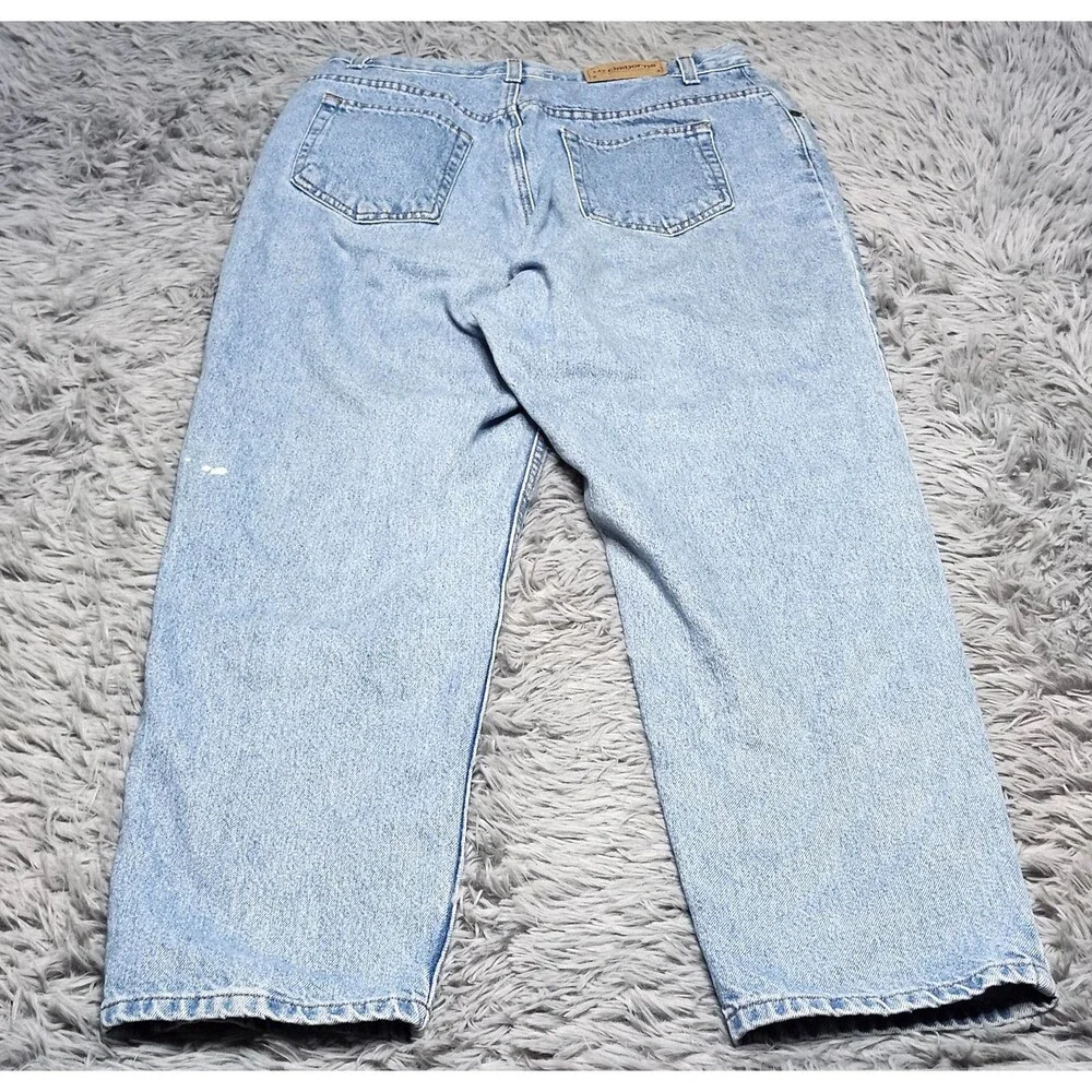 Liz Claiborne Jeans Womens 12S Classic Fit High Rise Straight Leg Denim‎ Pants